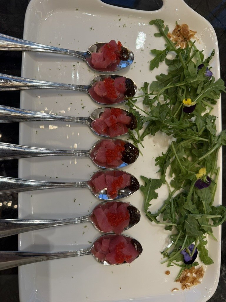 Passed appetizer spoons