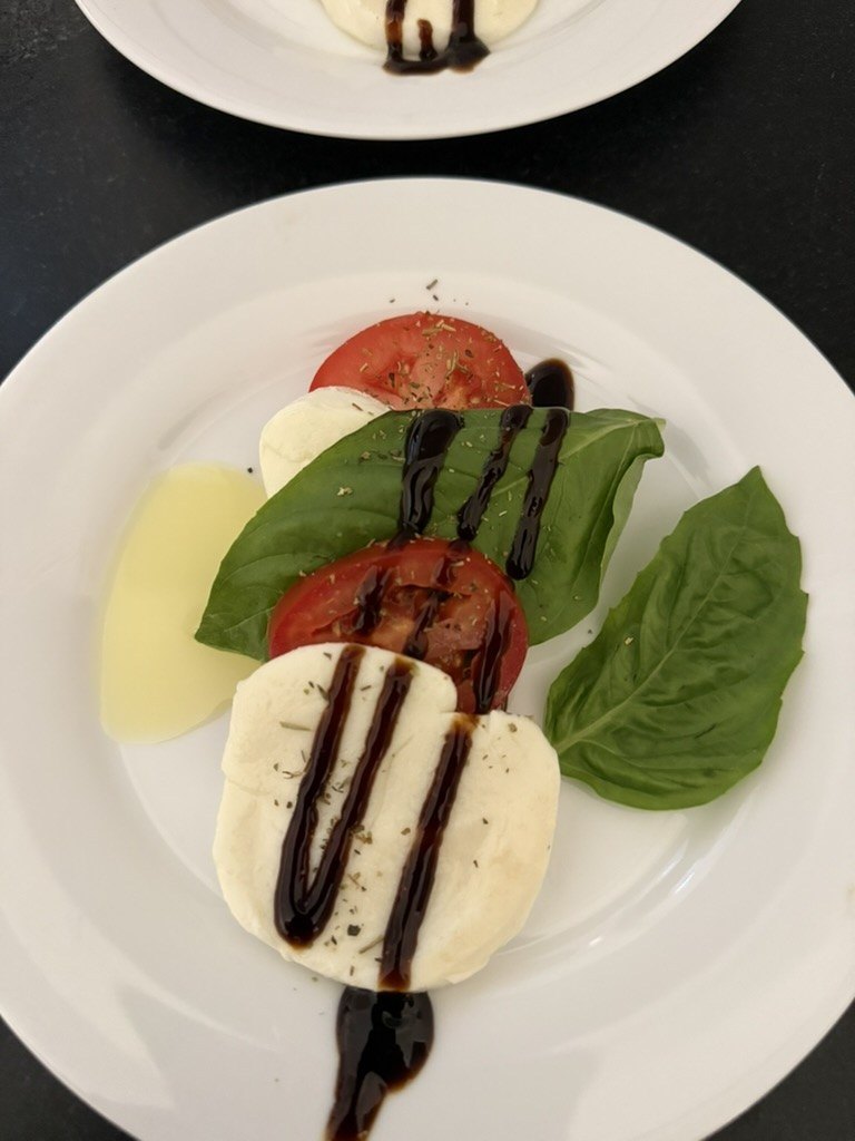 Caprese with balsamic