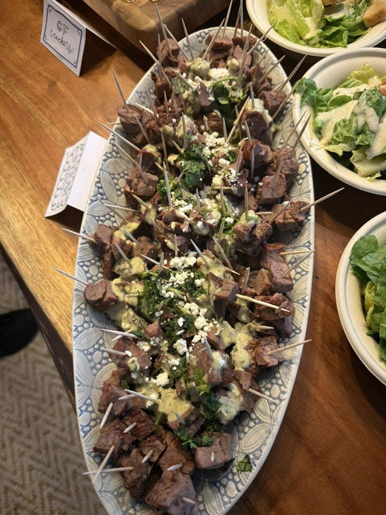 Family-style platter for the table